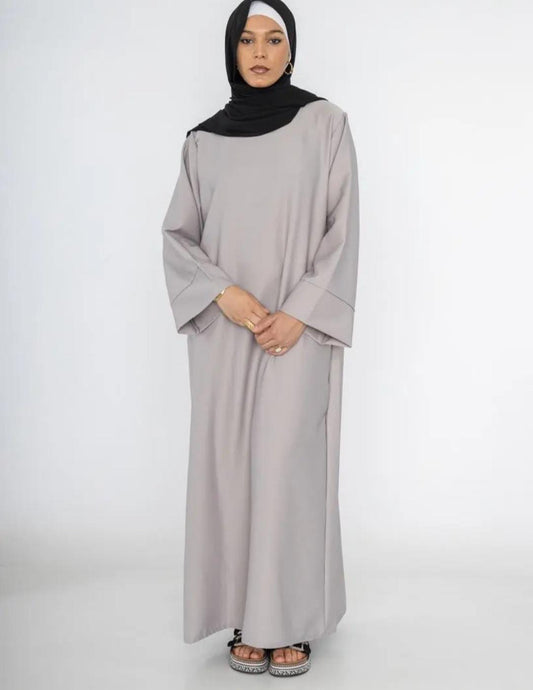 Robe abaya manches largue